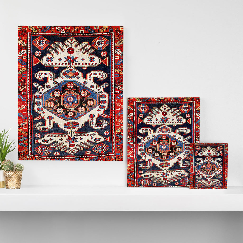 Shirvan East Caucasus Rug Print Canvas Print Gallery Image 3