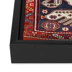 Shirvan East Caucasus Rug Print Framed Canvas Print Gallery Image 3