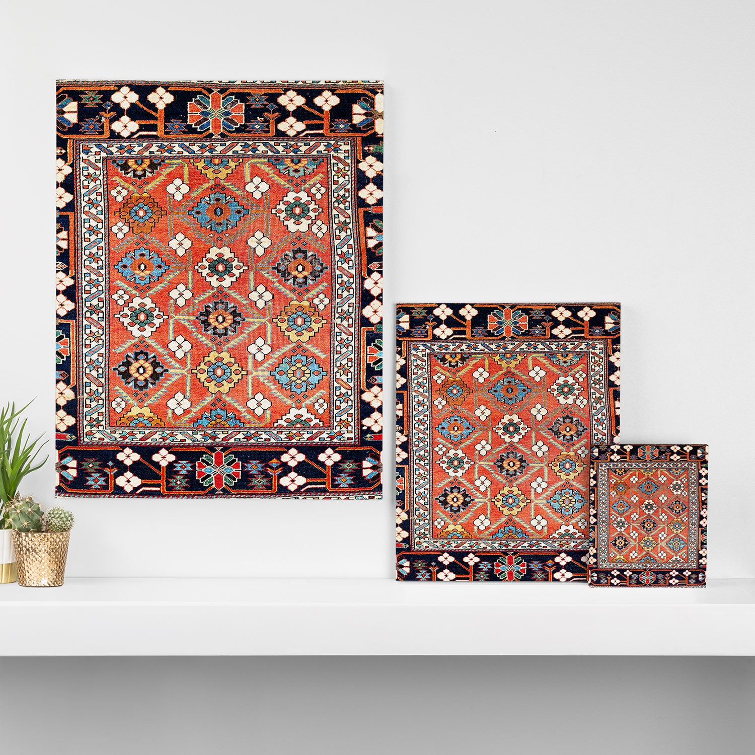 Shirvan East Caucasus Rug Print Canvas Print Gallery Image 3