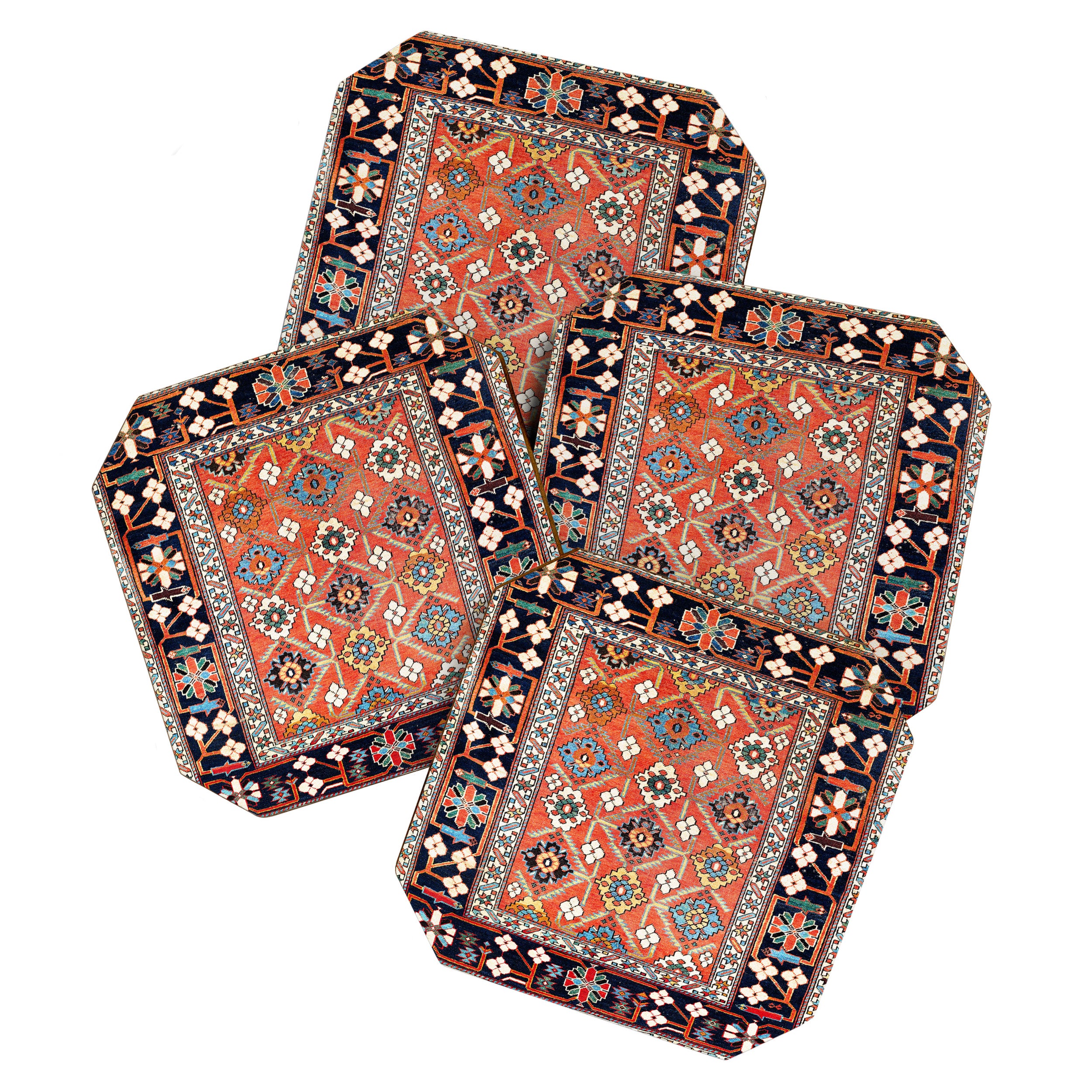 Shirvan East Caucasus Rug Print Coaster Gallery Image 1