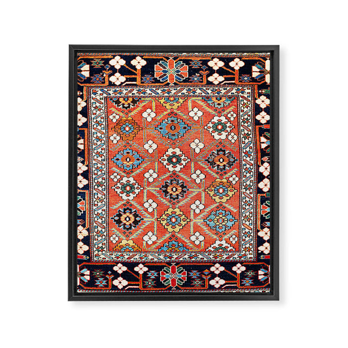 Shirvan East Caucasus Rug Print Framed Canvas Print Gallery Image 1