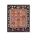 Shirvan East Caucasus Rug Print Framed Canvas Print Gallery Image 3