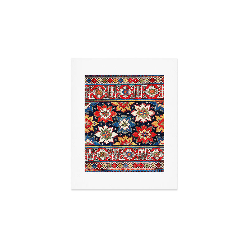 Shirvan Kuba East Caucasus Rug Print Art Print Gallery Image 1