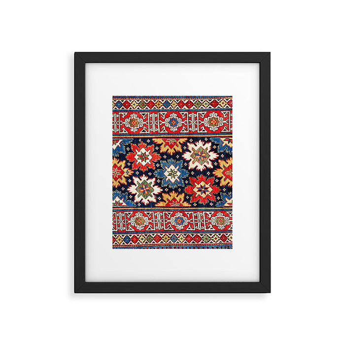 Shirvan Kuba East Caucasus Rug Print Framed Art Print Gallery Image 1