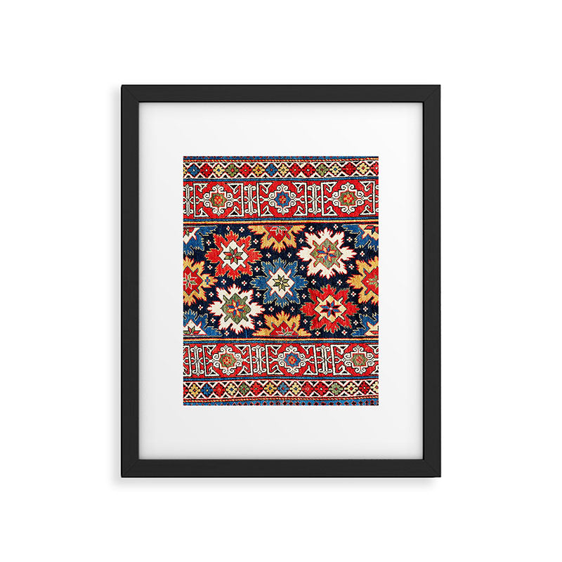 Shirvan Kuba East Caucasus Rug Print Framed Art Print Gallery Image 4