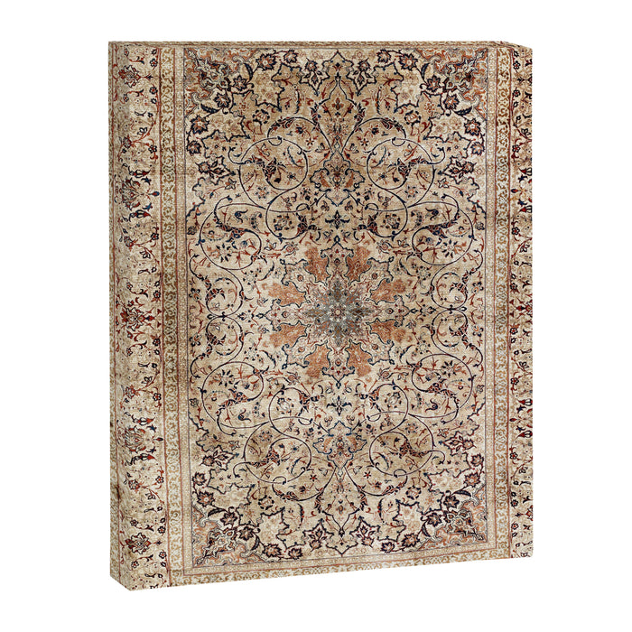 Silk Esfahan Persian Carpet Print Canvas Print Gallery Image 1