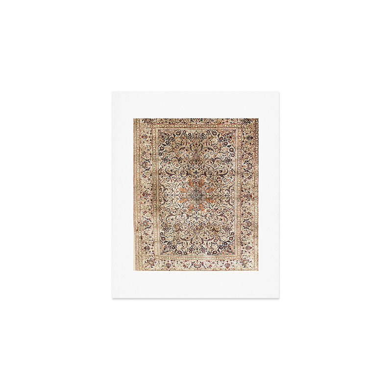 Silk Esfahan Persian Carpet Print Art Print Gallery Image 1