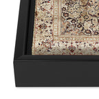 Silk Esfahan Persian Carpet Print Framed Canvas Print Gallery Image 3