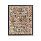 Silk Esfahan Persian Carpet Print Framed Canvas Print Gallery Image 3