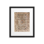 Silk Esfahan Persian Carpet Print Framed Art Print Gallery Image 4