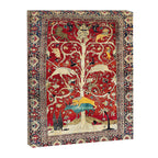 Silk Heriz Azerbaijan Northwest Persian Rug Print Canvas Print Gallery Image 3