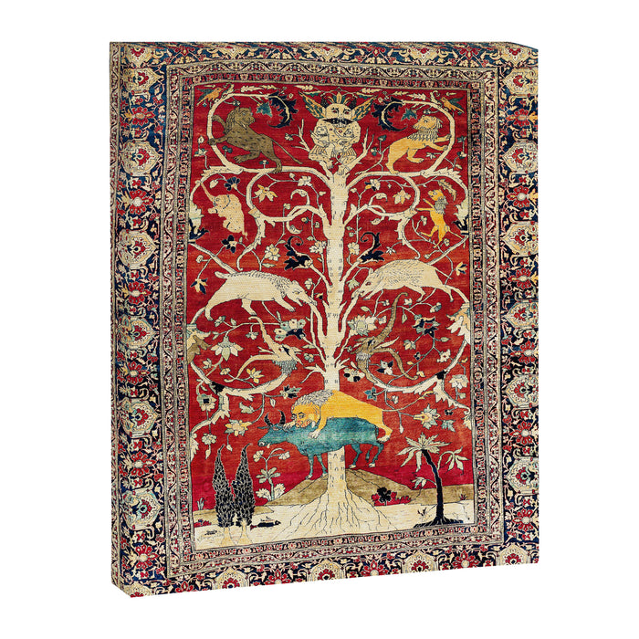 Silk Heriz Azerbaijan Northwest Persian Rug Print Canvas Print Gallery Image 1