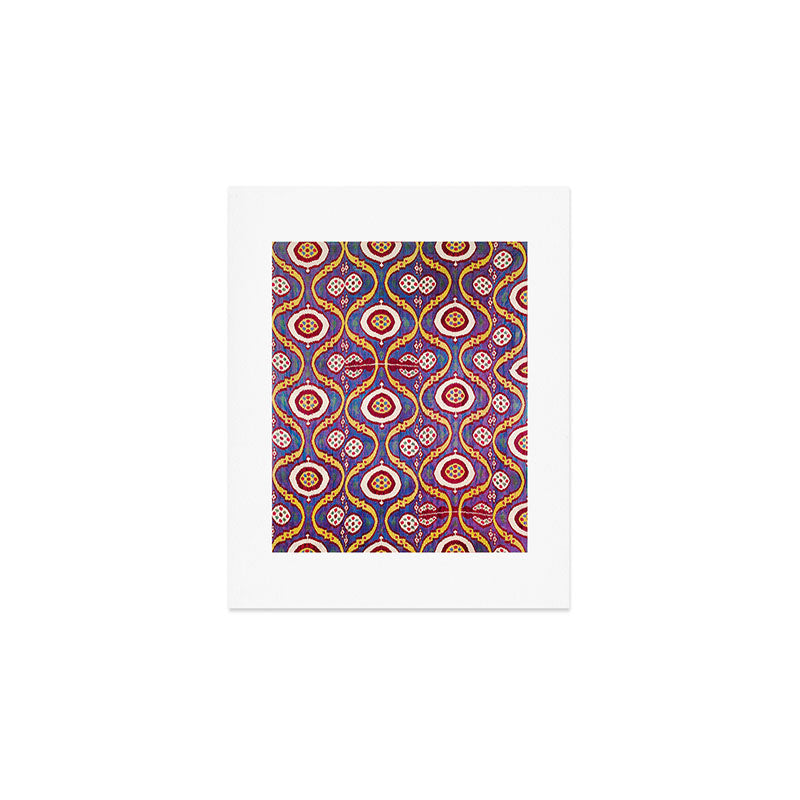 Silk Ikat Uzbekistan Parda Print Art Print Gallery Image 1