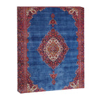 Silk Kashan Central Persian Rug Print Canvas Print Gallery Image 6