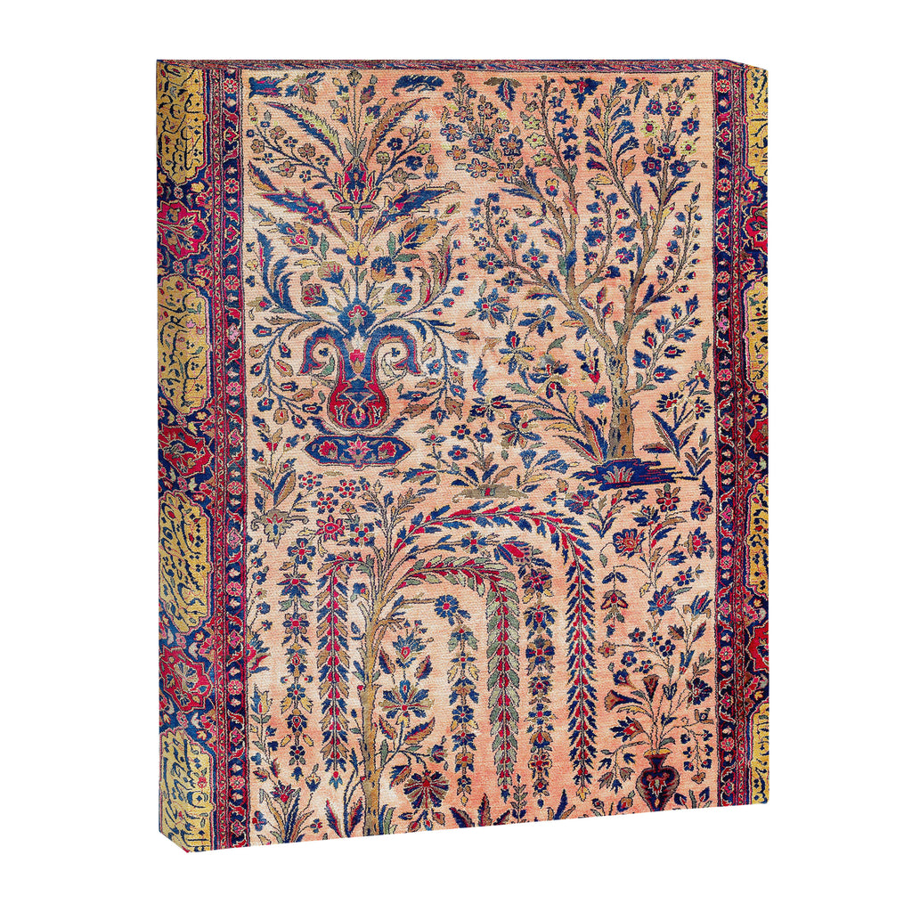Silk Kashan Central Persian Rug Print Canvas Print Gallery Image 3