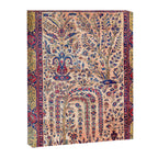 Silk Kashan Central Persian Rug Print Canvas Print Gallery Image 3