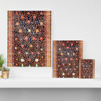 Silk Khotan East Turkestan Rug Print Canvas Print Gallery Image 3