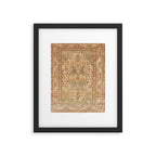 Silk Tabriz Azerbaijan Northwest Persian Rug Print Framed Art Print Gallery Image 4