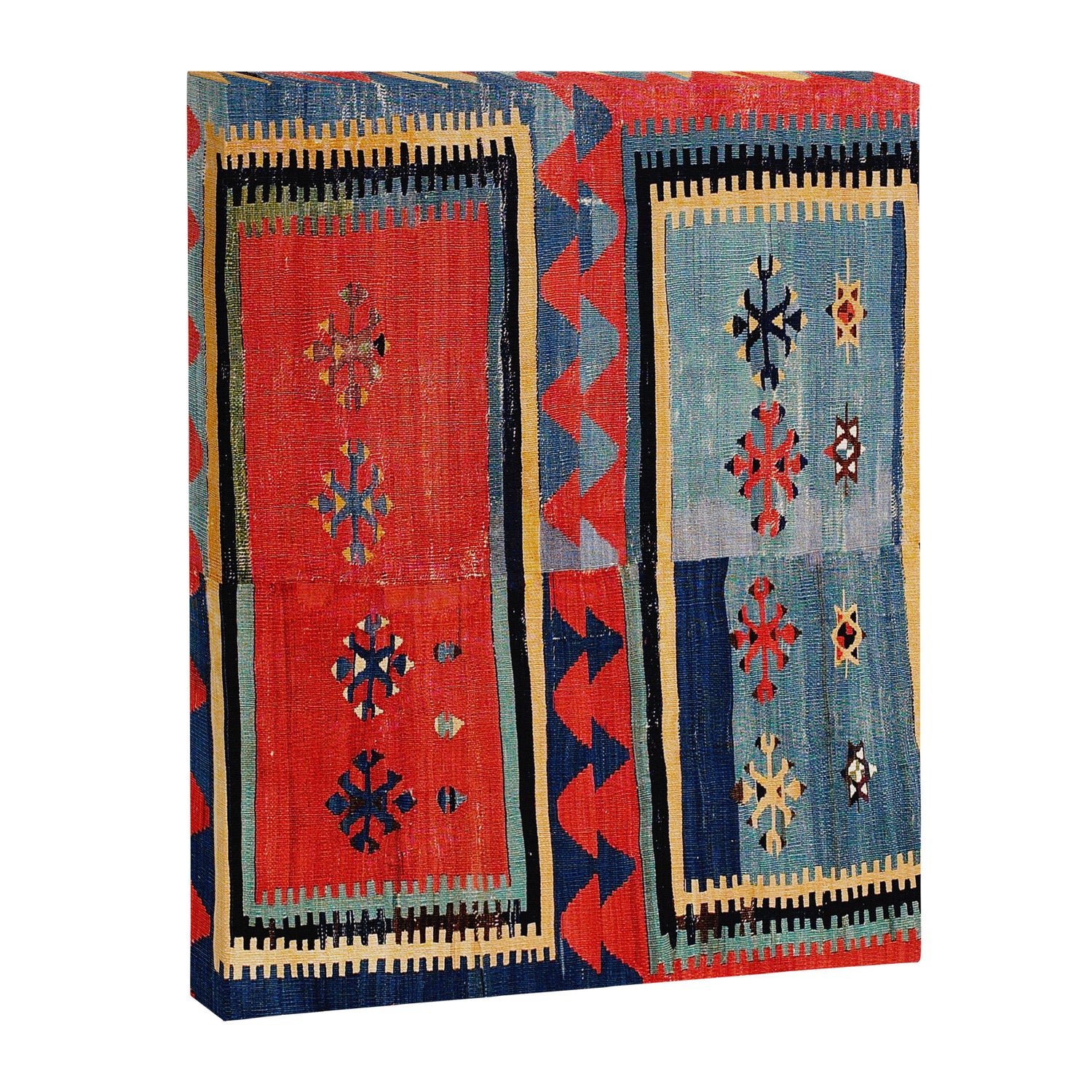 Sivas  Antique Cappadocian Turkish Kilim Print Canvas Print Gallery Image 3