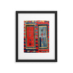 Sivas  Antique Cappadocian Turkish Kilim Print Framed Art Print Gallery Image 4
