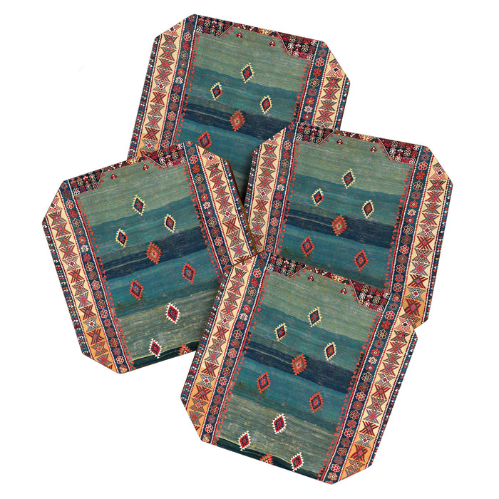 Sivas Antique Turkish Niche Kilim Print Coaster Gallery Image 1