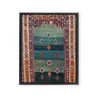 Sivas Antique Turkish Niche Kilim Print Framed Canvas Print Gallery Image 3