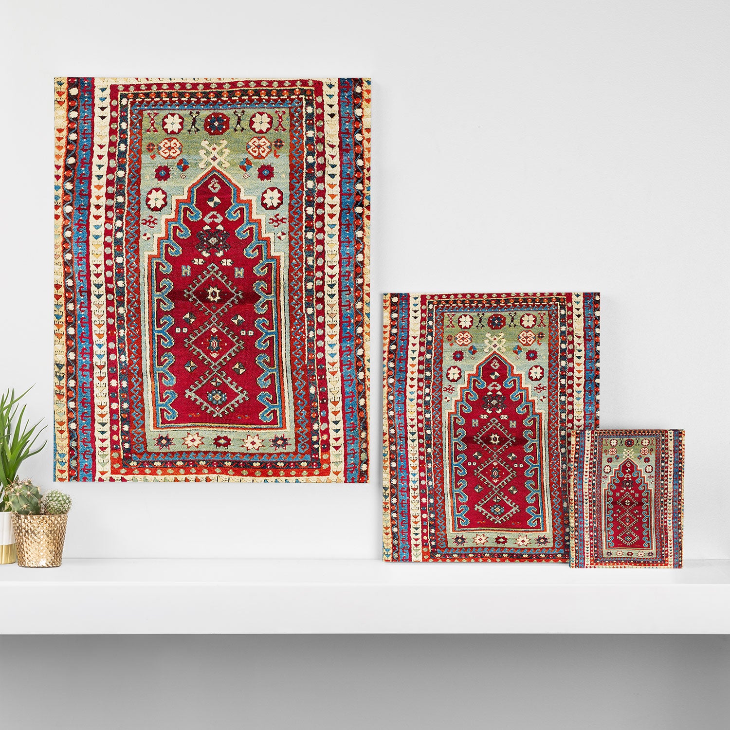 Sivas Central Anatolian Niche Rug Print Canvas Print Gallery Image 3