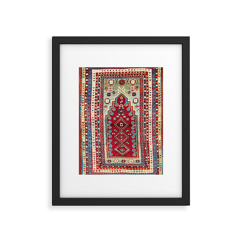 Sivas Central Anatolian Niche Rug Print Framed Art Print Gallery Image 4
