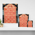South West Anatolia  Antique Turkish Niche Kilim Print Canvas Print Gallery Image 3