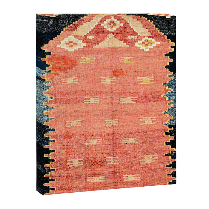 South West Anatolia  Antique Turkish Niche Kilim Print Canvas Print Gallery Image 1