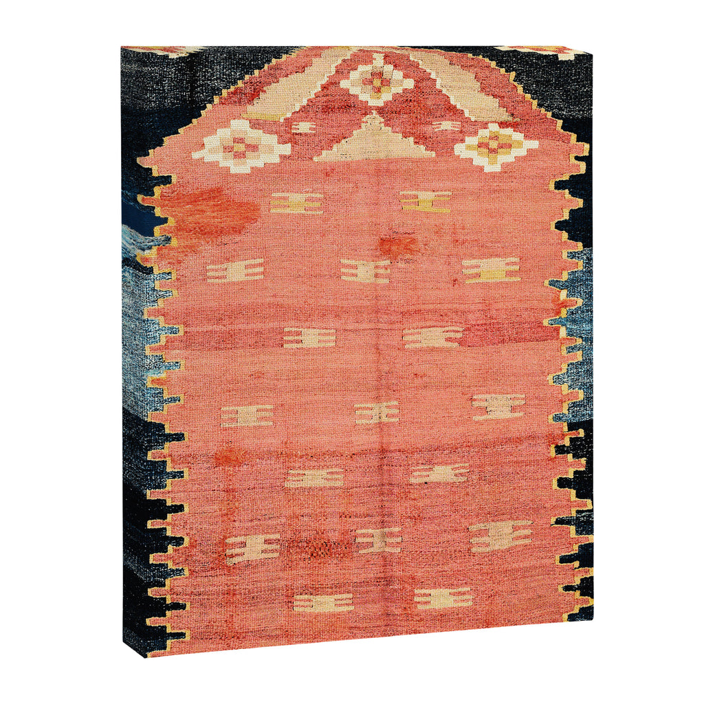 South West Anatolia  Antique Turkish Niche Kilim Print Canvas Print Gallery Image 3