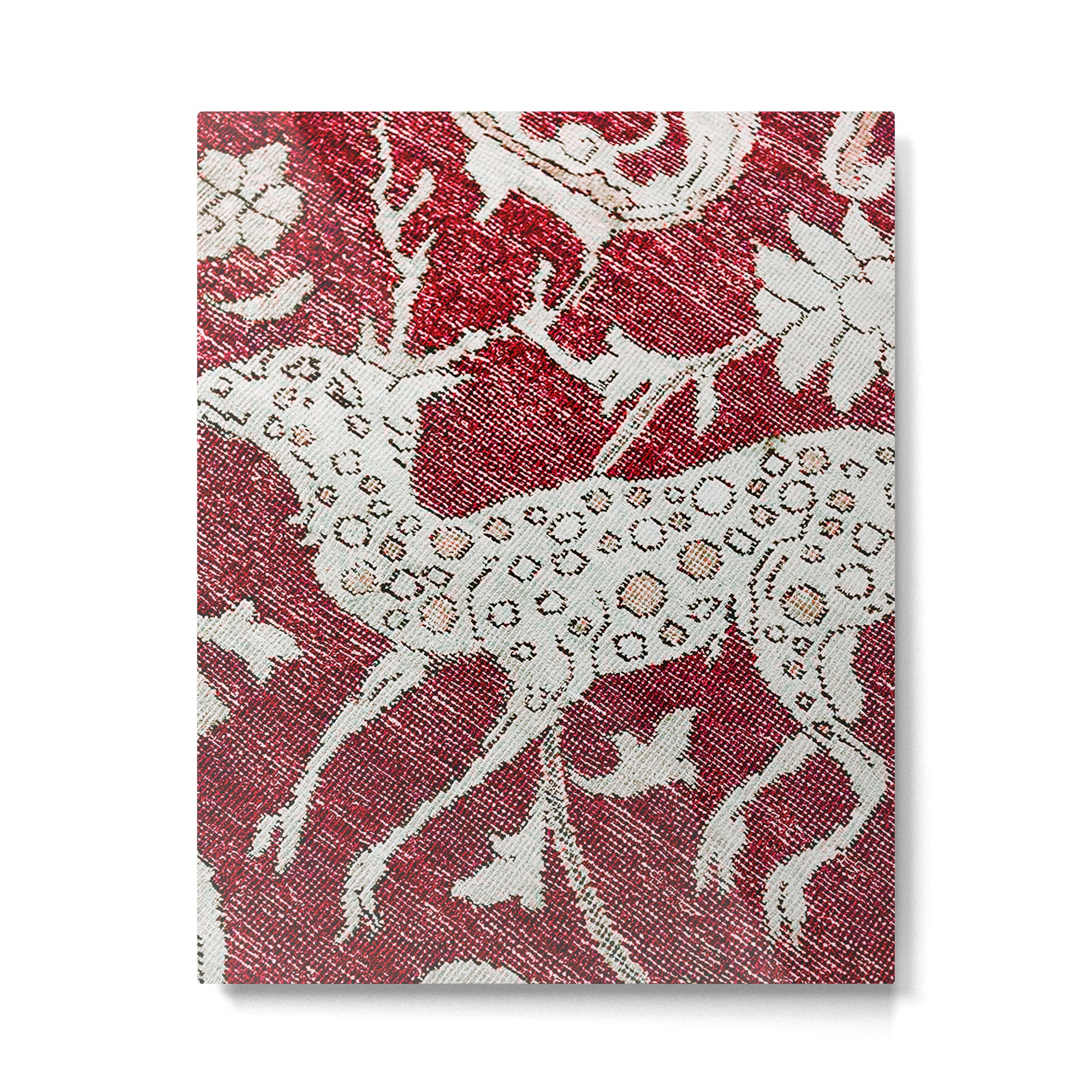 Spotted Fawn From Antique Persian Animal Rug Print Metal Print Gallery Image 4