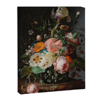 Still Life with Flowers on a Marble Tabletop, Rachel Ruysch, 1716 Canvas Print Gallery Image 3