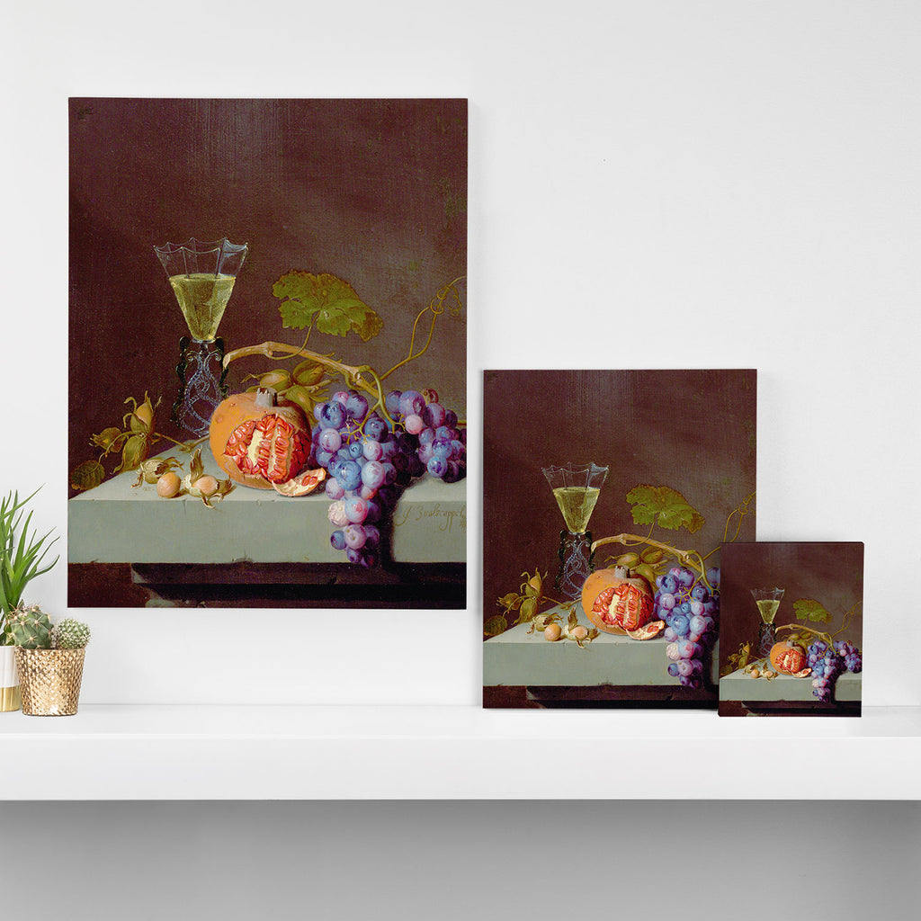 Still Life With Fruit, 1675, Jacob van Walscapelle Canvas Print Gallery Image 3