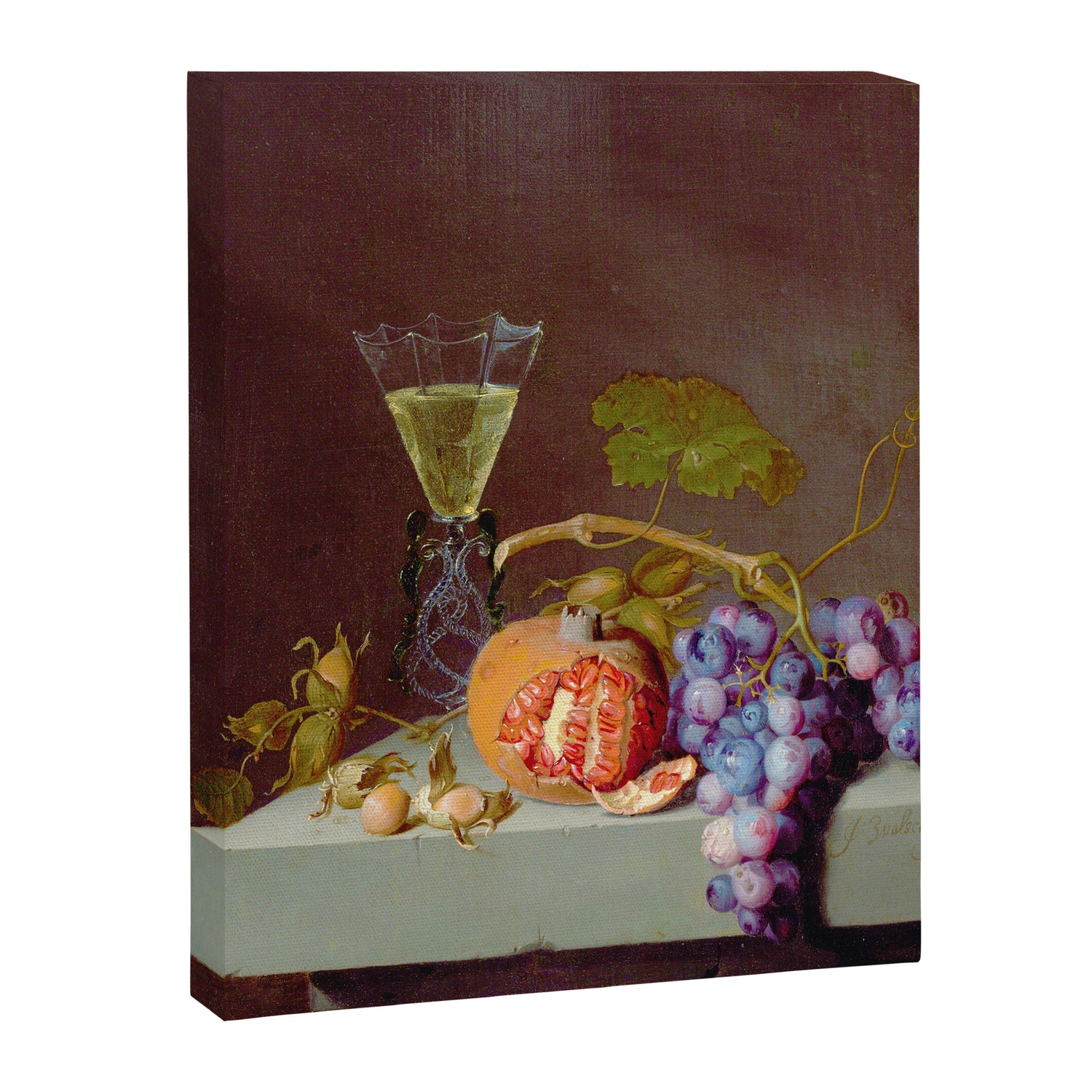 Still Life With Fruit, 1675, Jacob van Walscapelle Canvas Print Gallery Image 3