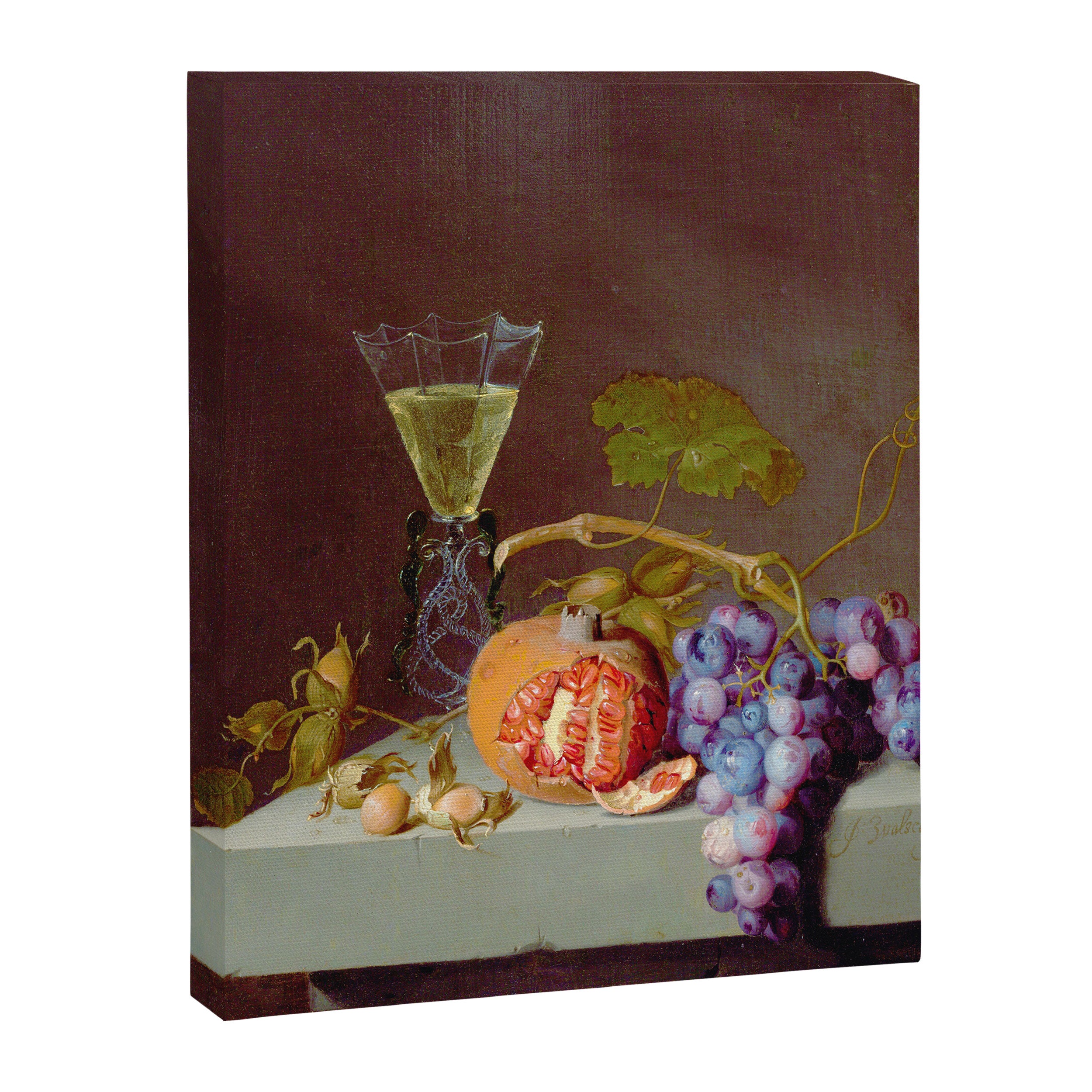 Still Life With Fruit, 1675, Jacob van Walscapelle Canvas Print Gallery Image 3