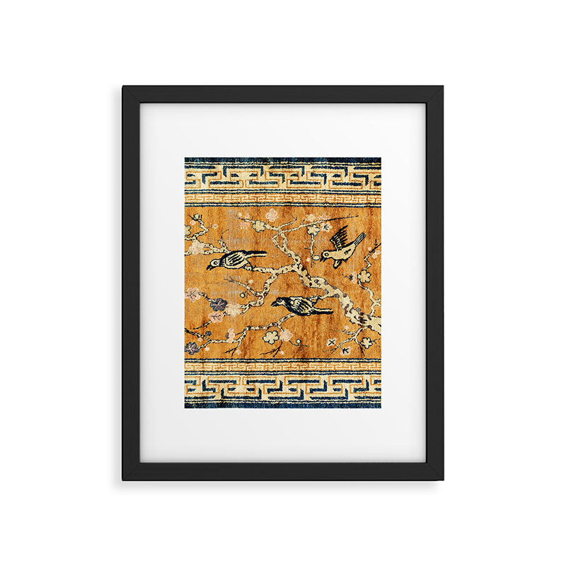 Suiyuan Province Chinese Pictorial Rug Print Framed Art Print Gallery Image 5