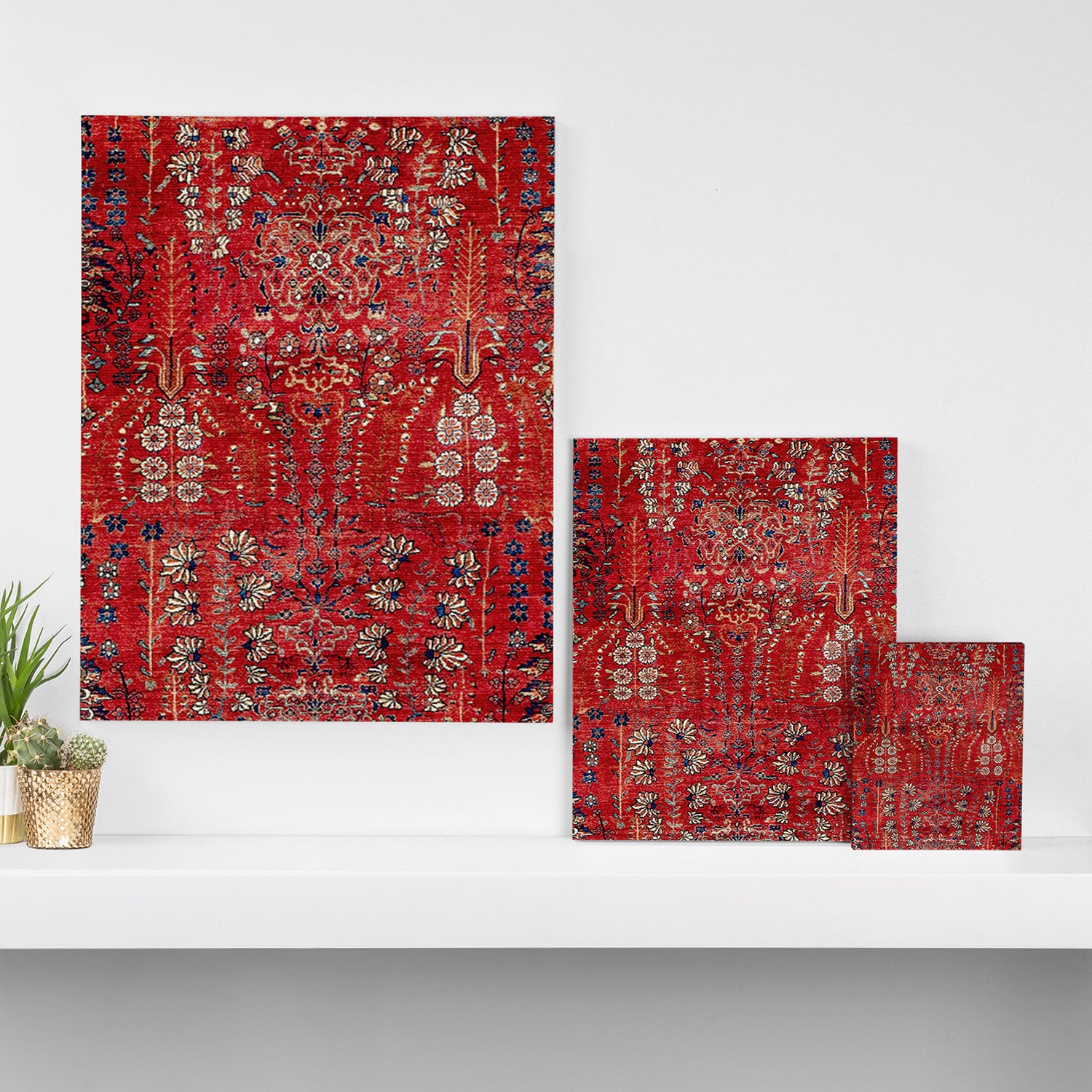 Sultanabad Arak West Persian Rug Print Canvas Print Gallery Image 3