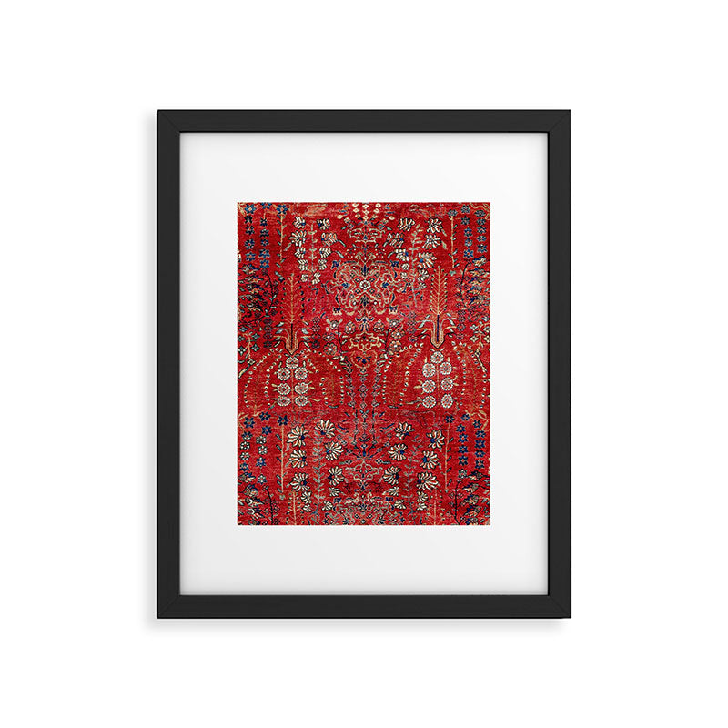 Sultanabad Arak West Persian Rug Print Framed Art Print Gallery Image 4