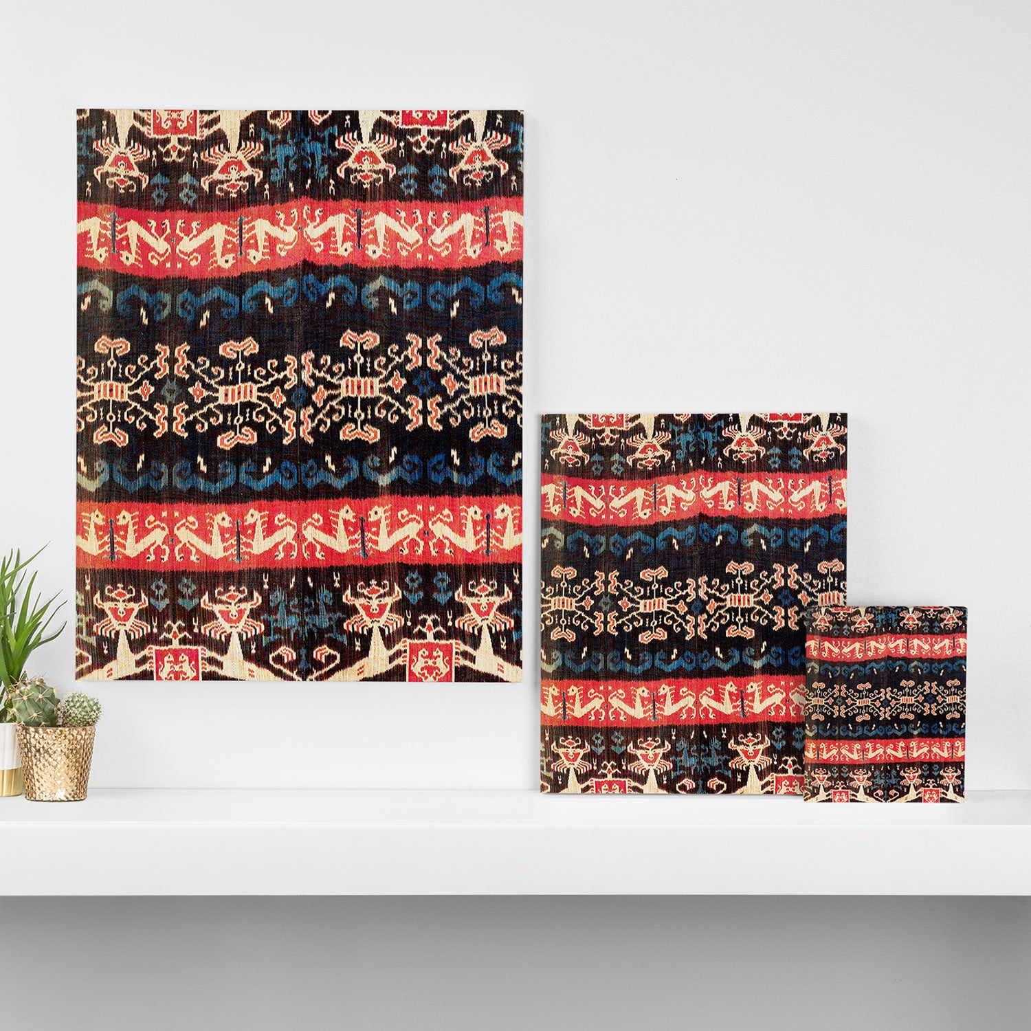 Sumba East Indonesian Ikat Print Canvas Print Gallery Image 3