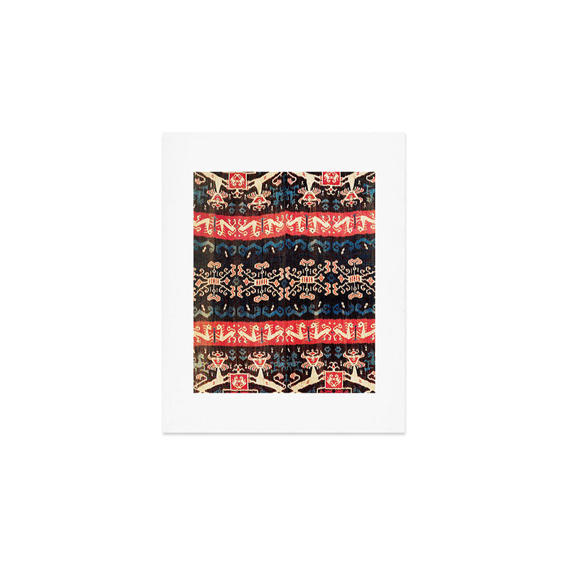 Sumba East Indonesian Ikat Print Art Print Gallery Image 1