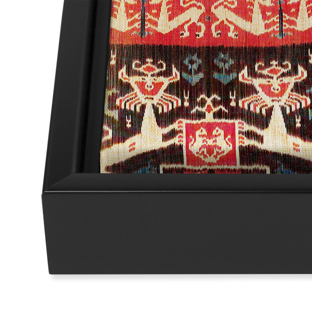 Sumba East Indonesian Ikat Print Framed Canvas Print Gallery Image 3
