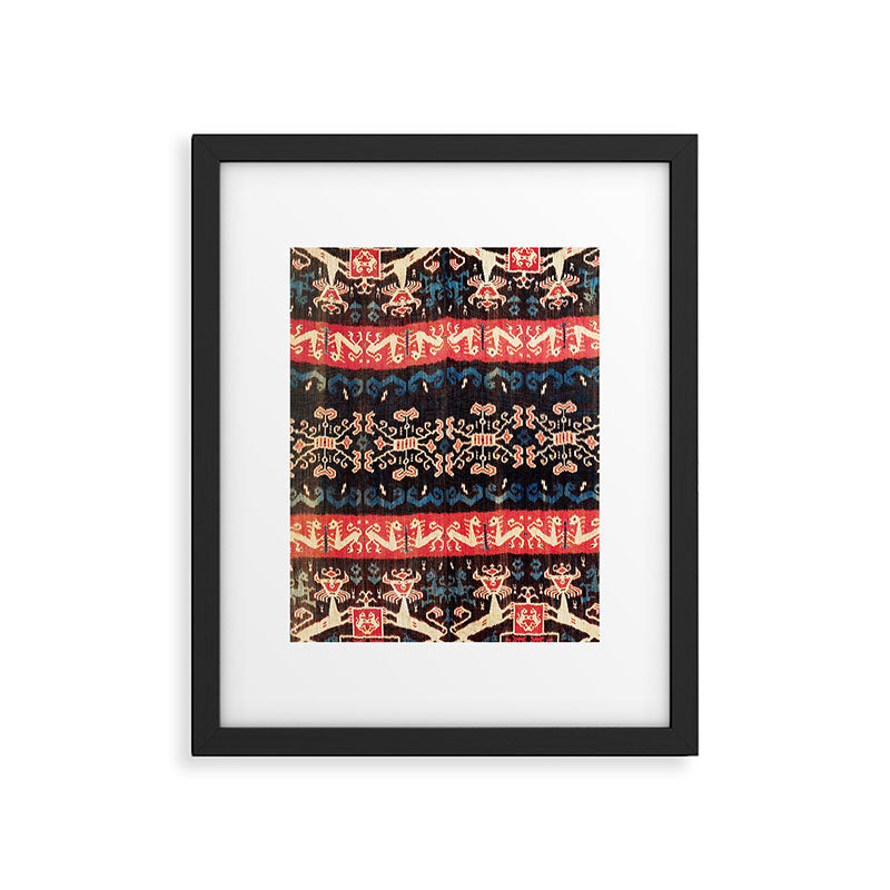 Sumba East Indonesian Ikat Print Framed Art Print Gallery Image 4