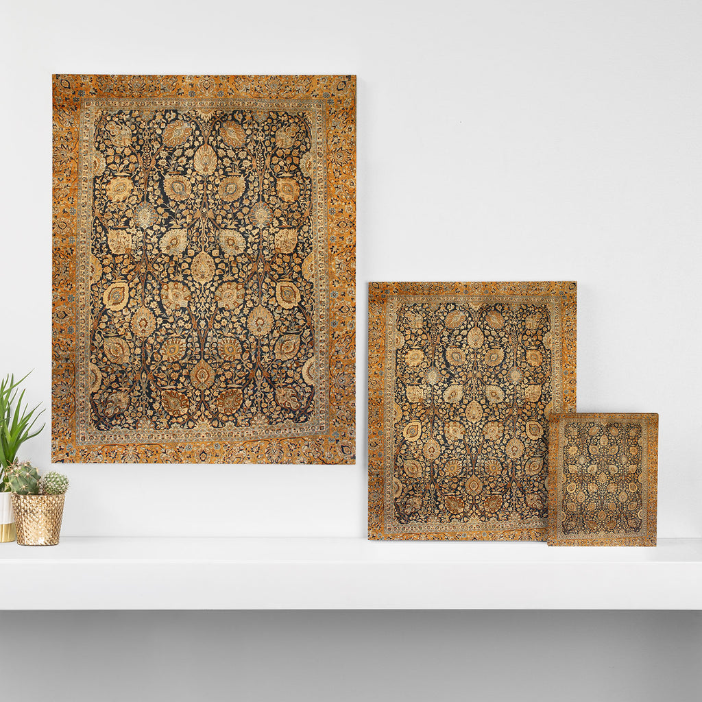 Tabriz Antique Boho Persian Rug Print Canvas Print Gallery Image 3