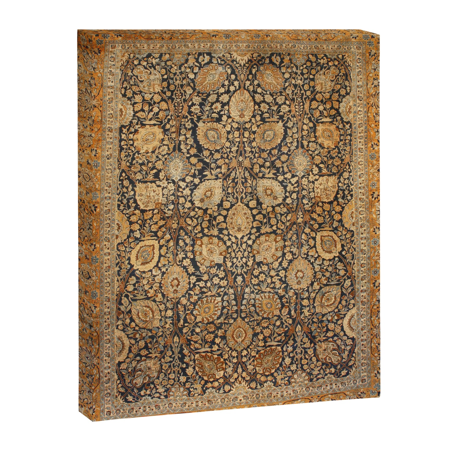 Tabriz Antique Boho Persian Rug Print Canvas Print Gallery Image 3