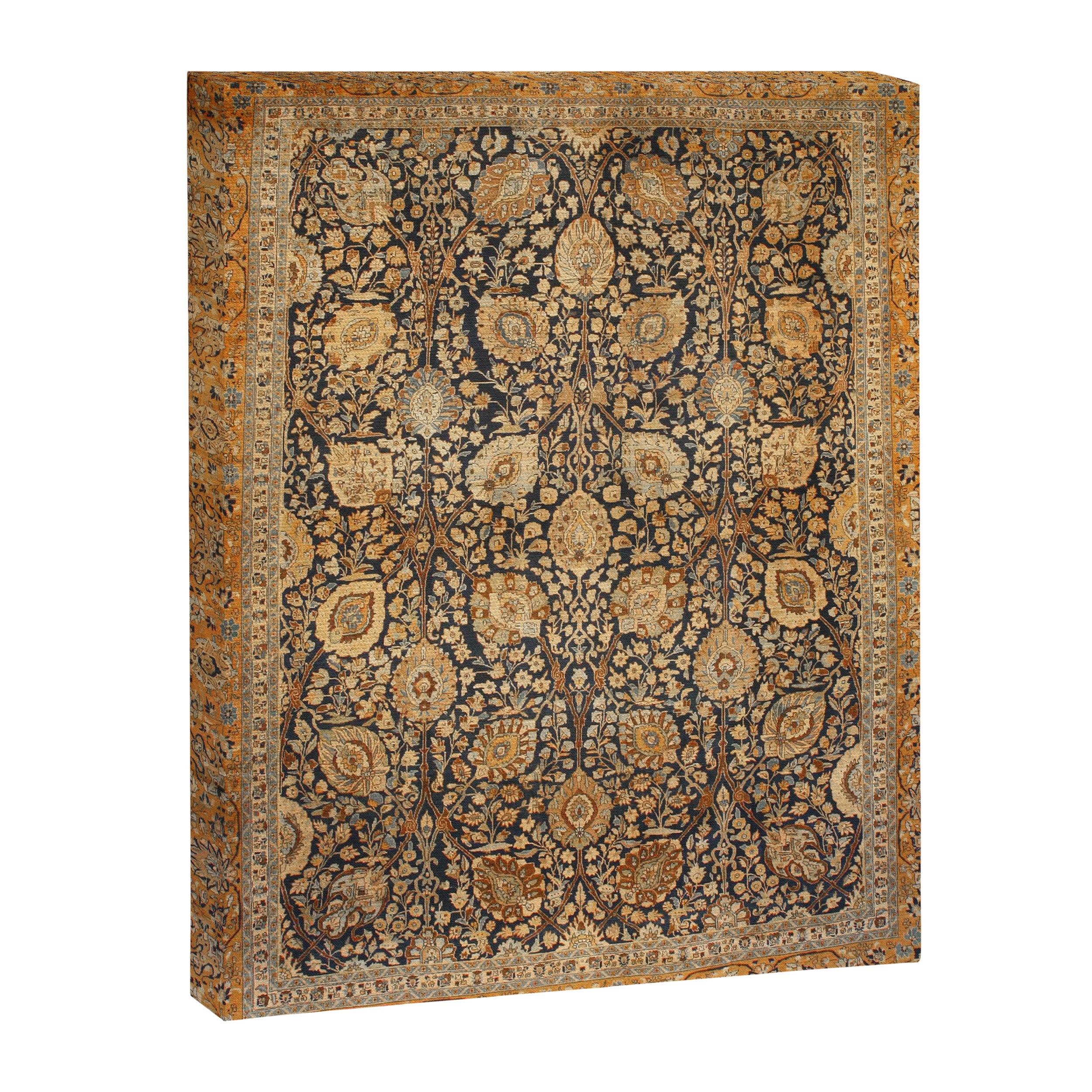 Tabriz Antique Boho Persian Rug Print Canvas Print Gallery Image 3