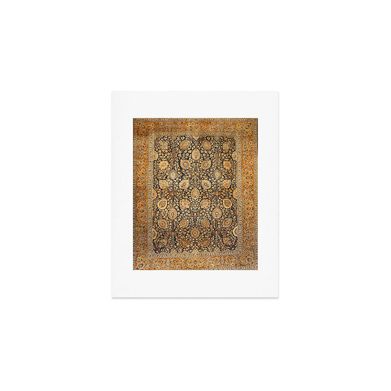 Tabriz Antique Boho Persian Rug Print Art Print Gallery Image 1
