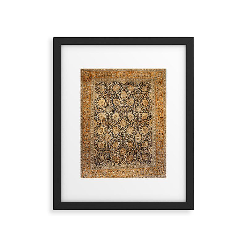 Tabriz Antique Boho Persian Rug Print Framed Art Print Gallery Image 4