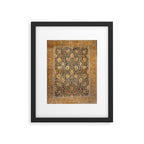 Tabriz Antique Boho Persian Rug Print Framed Art Print Gallery Image 4