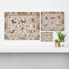 Tabriz Antique Persian Hunting Rug Print Canvas Print Gallery Image 3